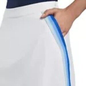 GFore Tux Stretch Twill Skort Snow/Blue Womens Golf Skirt Size 2